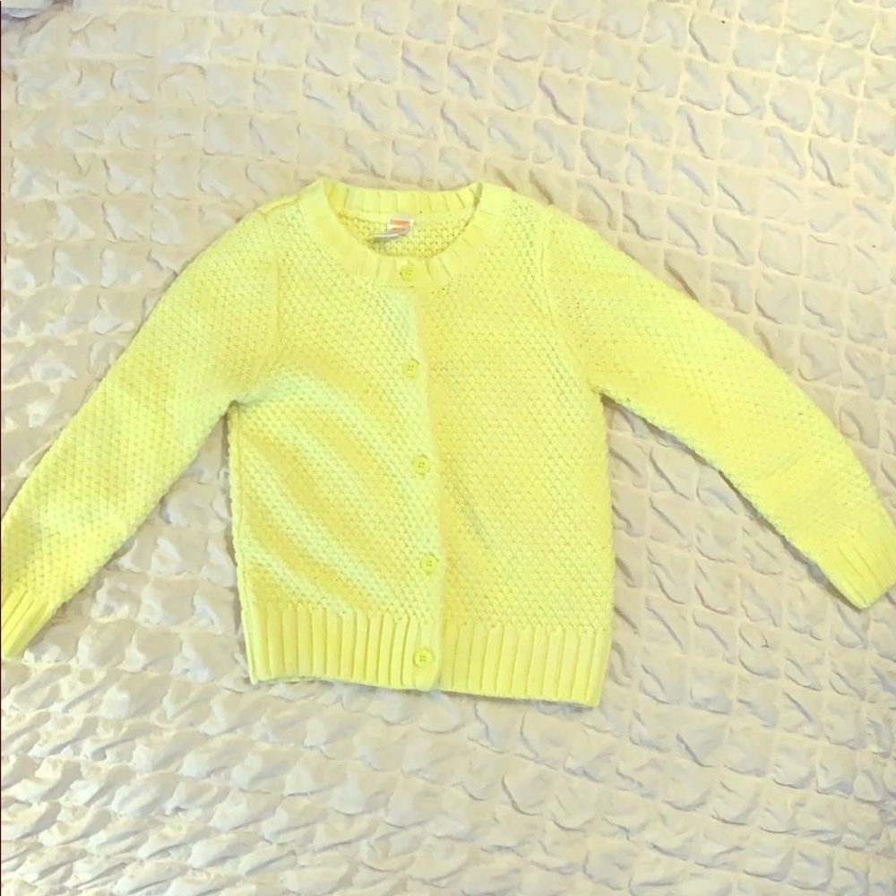 Gymboree Girls Button Up Cardigan (Yellow)